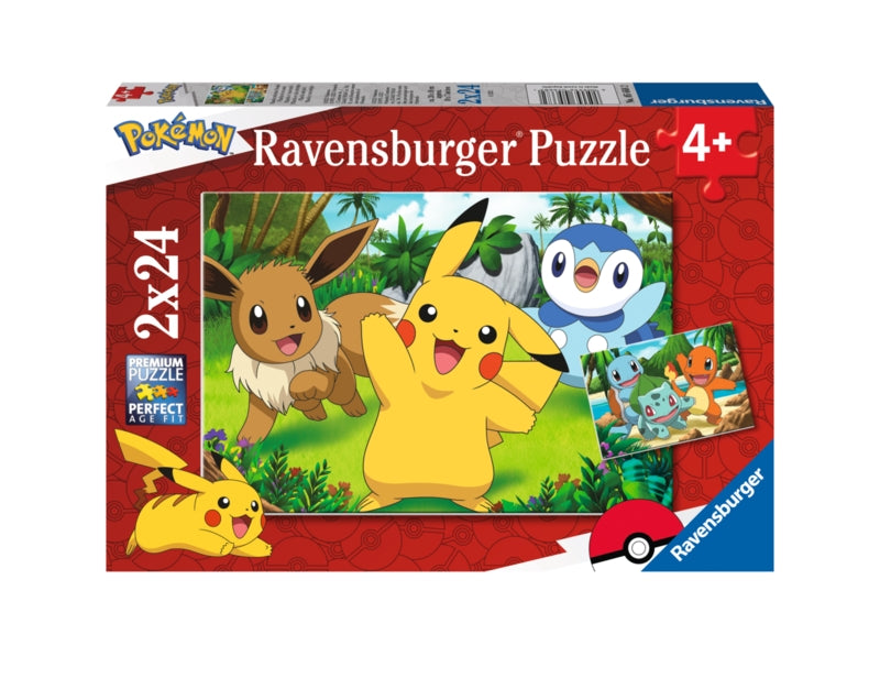 Ravensburger pussel - Pikachu and pals 2x24 bitar