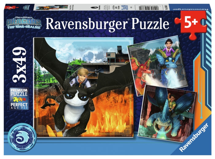 Ravensburger pussel - How To Train Your Dragons 3x49 bitar