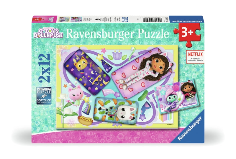 Ravensburger pussel - Gabby's Dollhouse 2x12 bitar