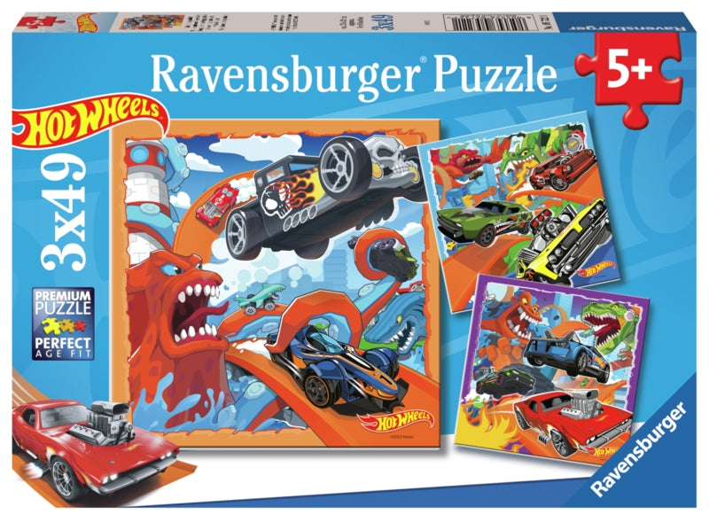 Ravensburger pussel - Hot Wheels 3x49 bitar