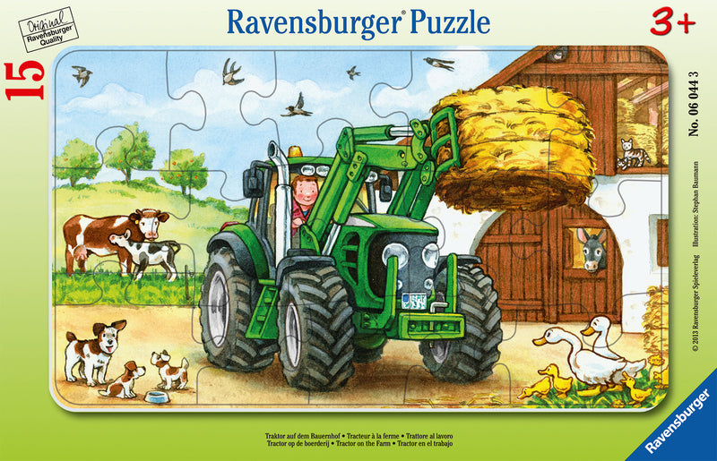 Ravensburger pussel - Tractor On The Farm 15 bitar