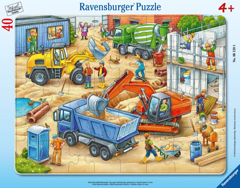 Ravensburger pussel - Big Construction Vehicles 30-48 bitar