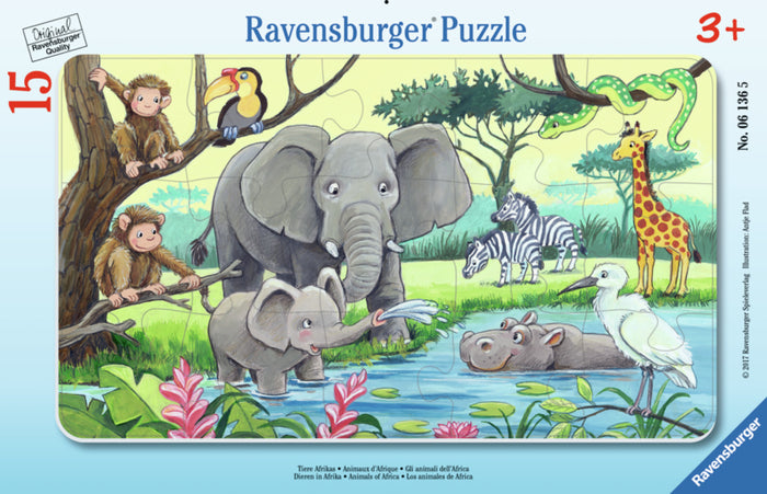 Ravensburger pussel - African Animals 15 bitar