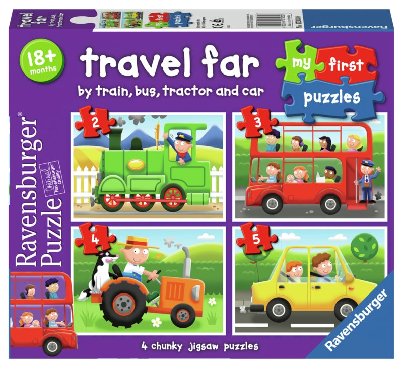 Ravensburger pussel - Travel Far My First Puzzle 2/3/4/5 bitar