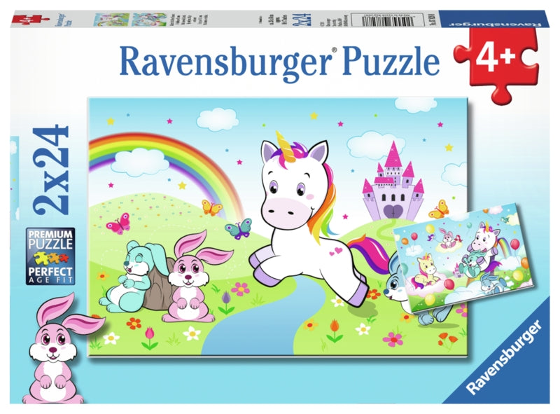 Ravensburger pussel - Fairytale Unicorn 2x24 bitar