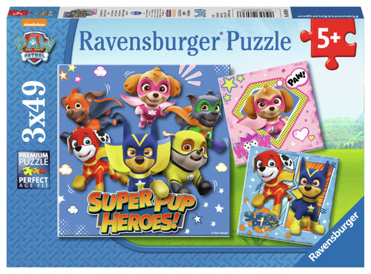 Paw Patrol Super Pups 3x49p