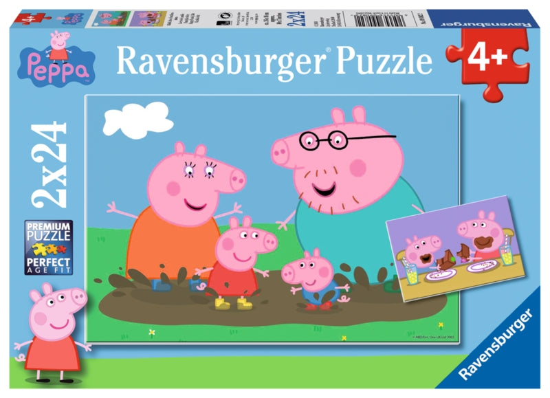 Ravensburger pussel - Peppa Pig Happy Family Life 2x24 bitar