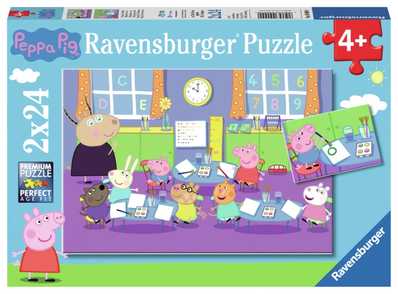 Ravensburger pussel - Peppa Pig at Playgroup 2x24 bitar