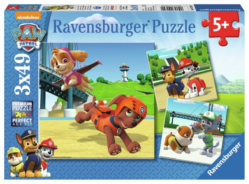 Ravensburger pussel - Paw Patrol 3x49 bitar