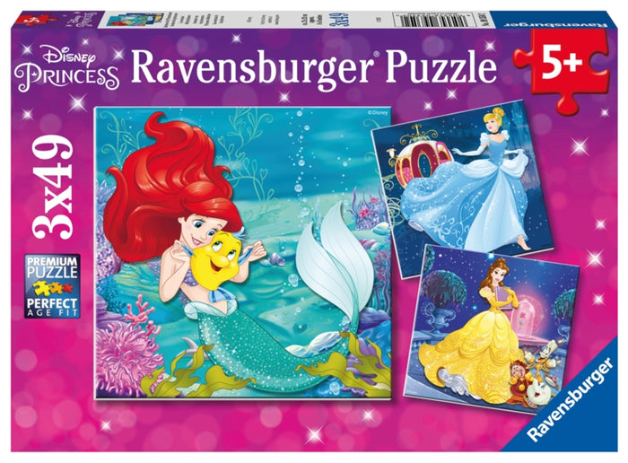 Ravensburger pussel - Princesses Adventure - 3x49 bitar