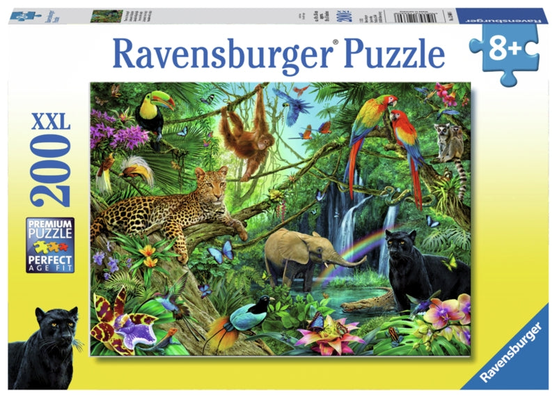 Ravensburger pussel - Animals in the jungle - 200 bitar