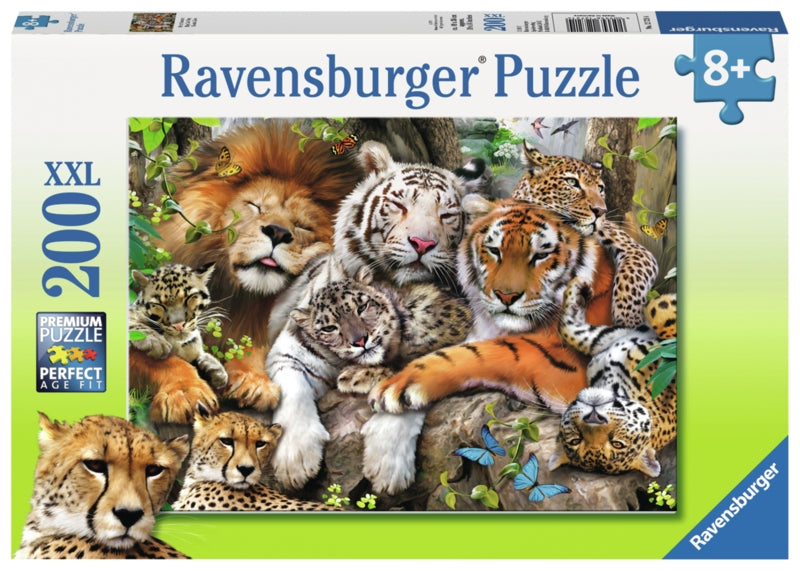 Ravensburger pussel - Big Cat Nap 200 bitar