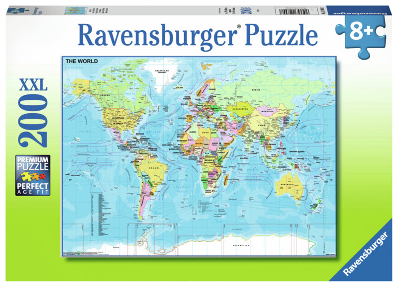 Ravensburger pussel - Map Of The World 200 bitar