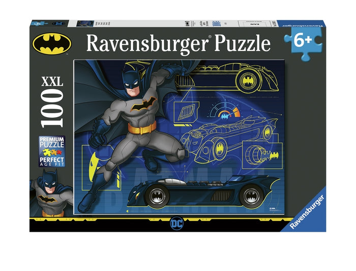 Ravensburger pussel - Batman And Batmobile 100 bitar
