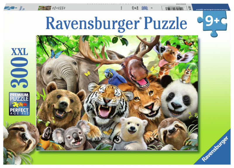 Ravensburger pussel - Exotic Animals Selfie 300 bitar