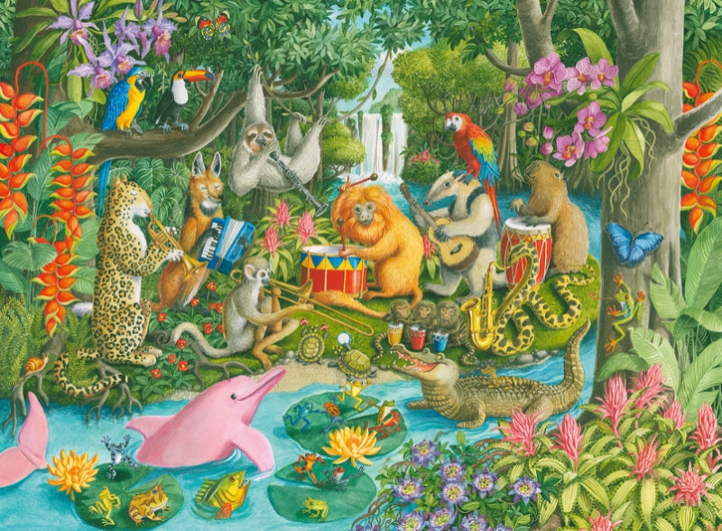 Ravensburger pussel - Rainforest River Band 100 bitar