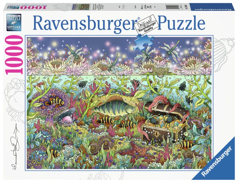 Ravensburger pussel - Underwater Kingdom At Dusk 1000 bitar