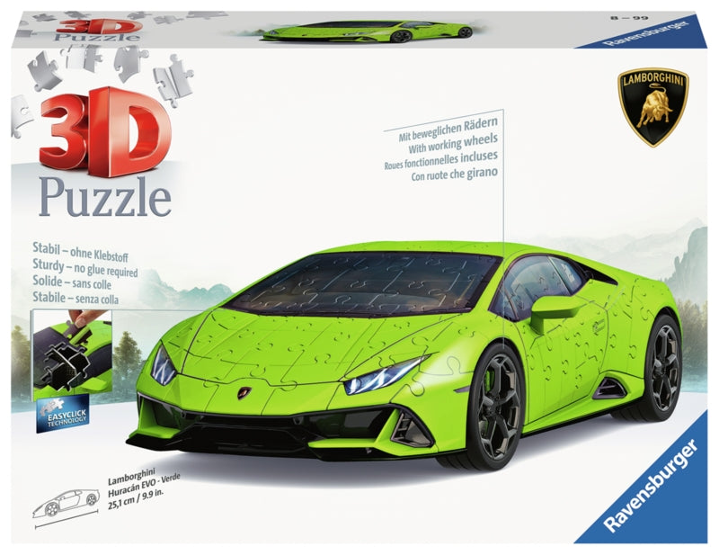 Ravensburger pussel - Lamborghini Huracán EVO-Verde 108 bitar