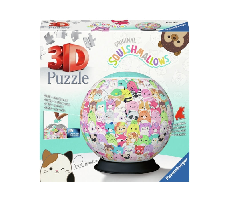 Ravensburger pussel - Squishmallows 3D Ball 72 bitar