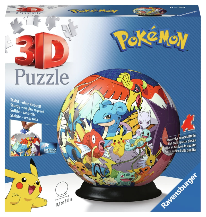 Ravensburger pussel - Pokémon 3D Ball 72 bitar