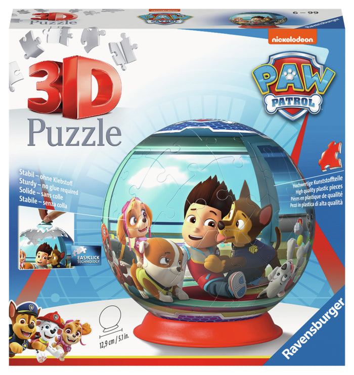 Ravensburger pussel - Paw Patrol 3D Ball 72 bitar