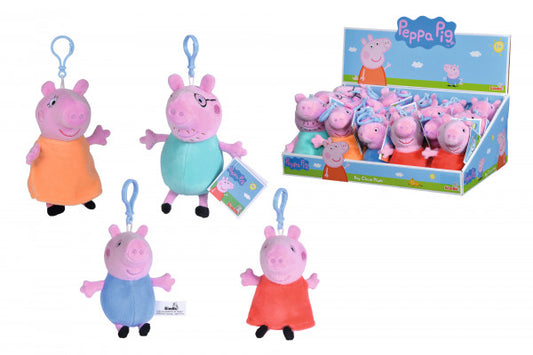Peppa Pig Plush Beltchlips, 4-ass.