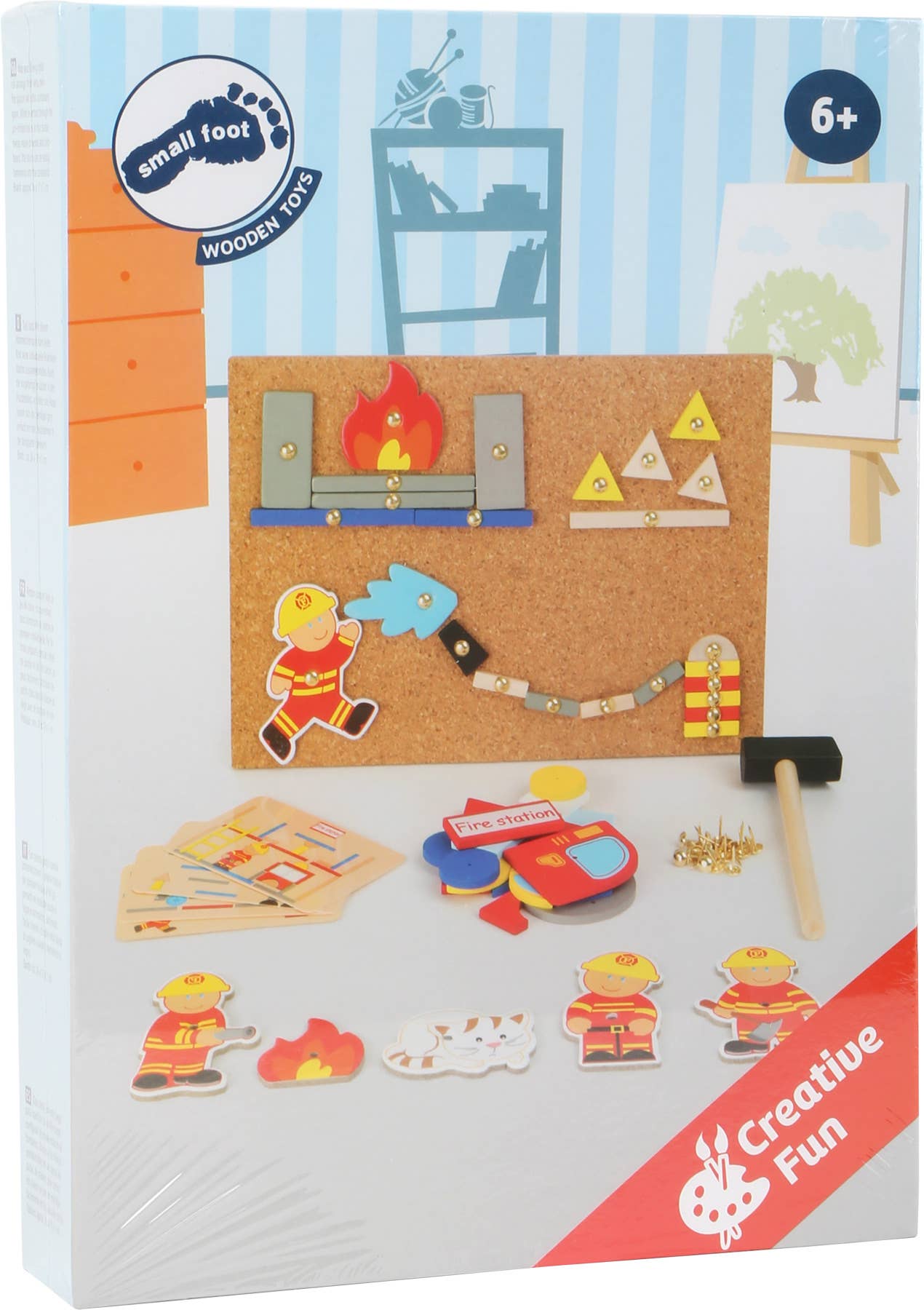 small foot Brandkår hammare spel | hammare spel | trä