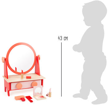 small foot Retro toalettbord med spegel