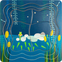 small foot Frog King lager pussel