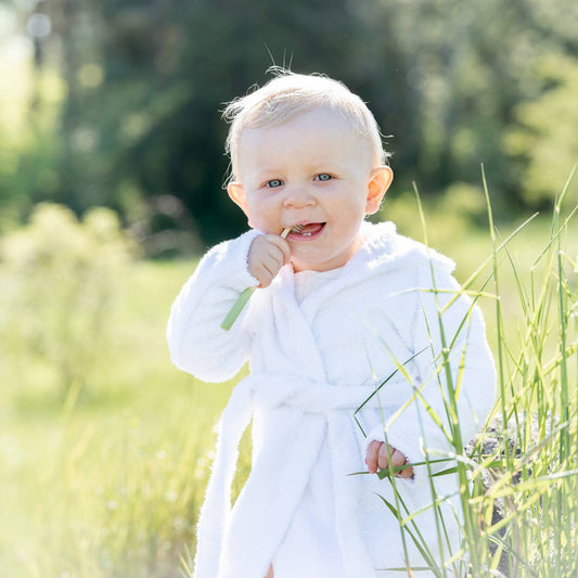 Ekologisk Badrock Vit 2-4 år