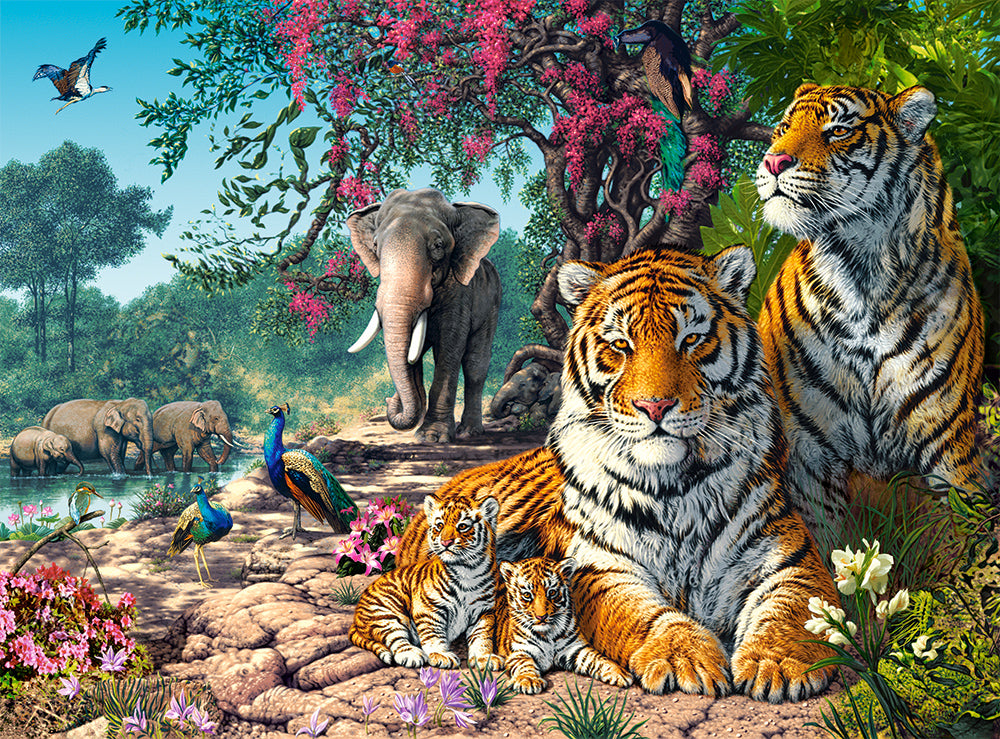 KIDEK pussel - Tiger Sanctuary, 3000-bitar