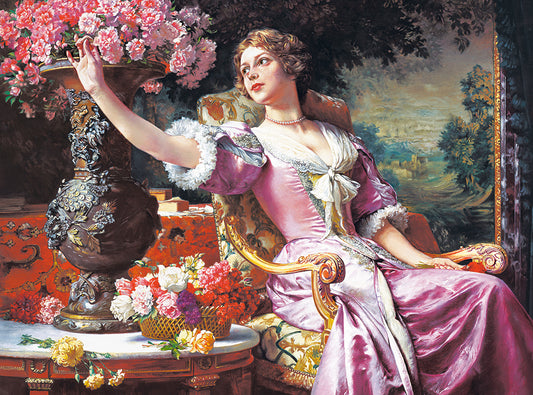 Lady in Purple Dress, W.Czachórski, 3000-bitarspussel