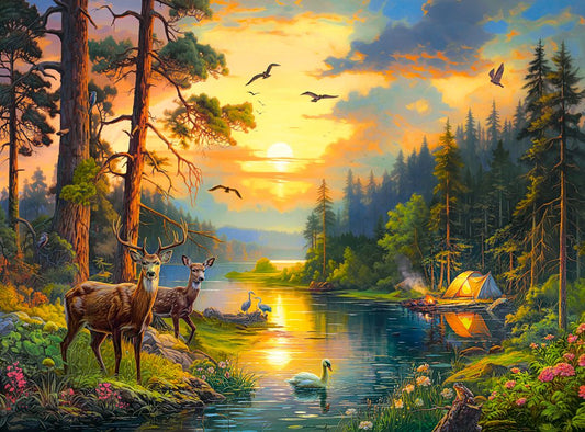 Sunset over Forest River, 3000 bitar