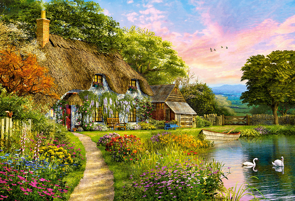 KIDEK pussel - Countryside Cottage, 1500-bitar