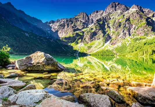 Sunrise at Morskie Oko, Tatras, Poland, 1500-bitarspussel