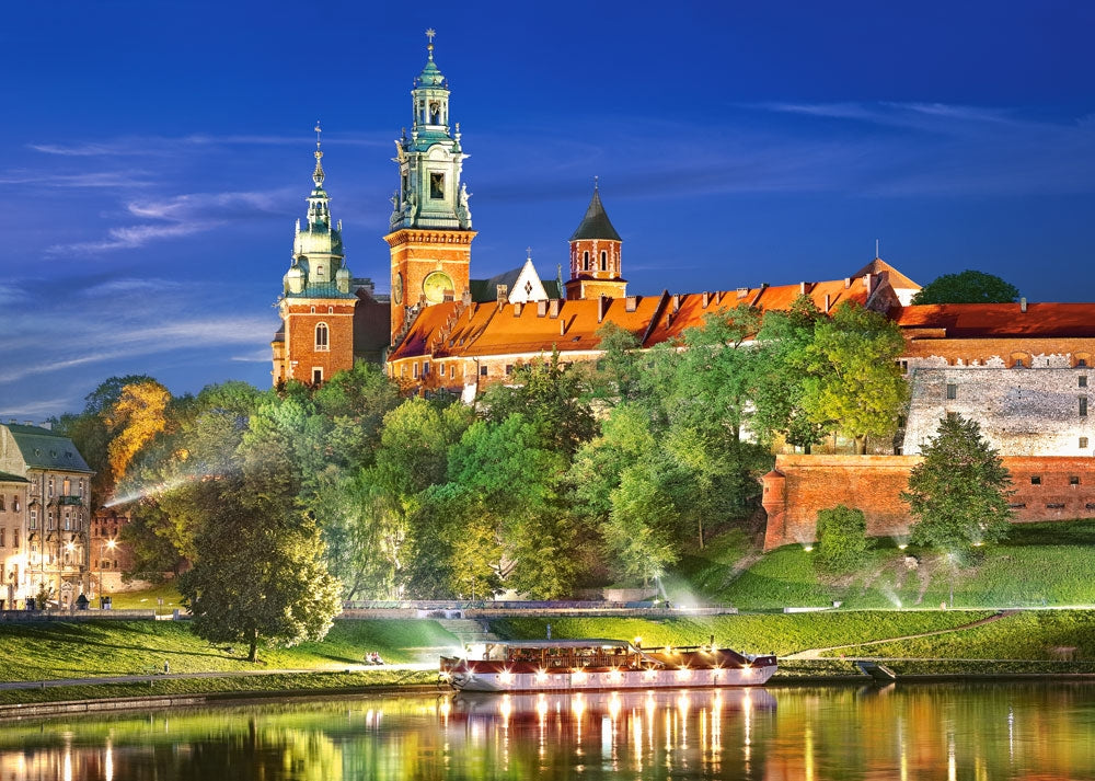 Wawel Castle by night, Poland, 1000-bitarspussel