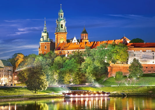Wawel Castle by night, Poland, 1000-bitarspussel