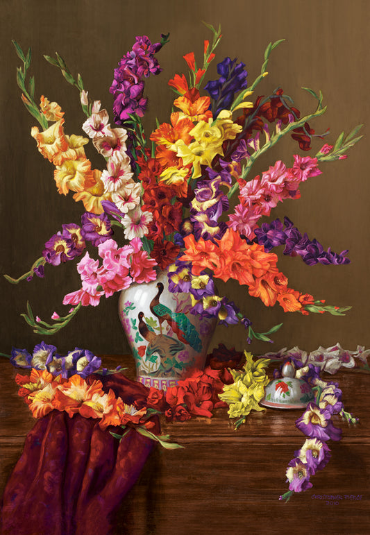 Gladioli in Chinese Vase, 1000-bitarspussel