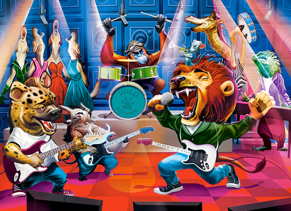 KIDEK pussel - Animal Rock Concert, 300-bitar