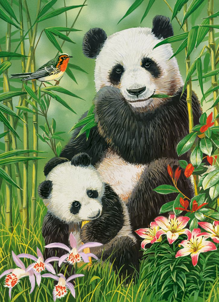 KIDEK pussel - Panda Brunch, 300-bitar