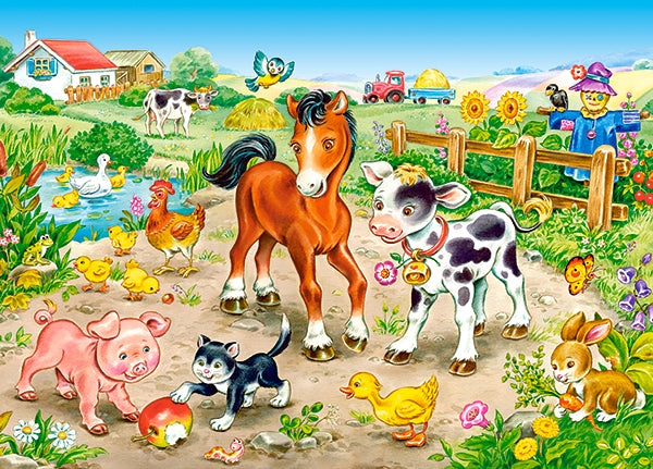 KIDEK pussel - On the Farm, 120-bitar