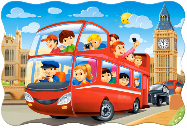 KIDEK pussel - London Bus, 20-bitar