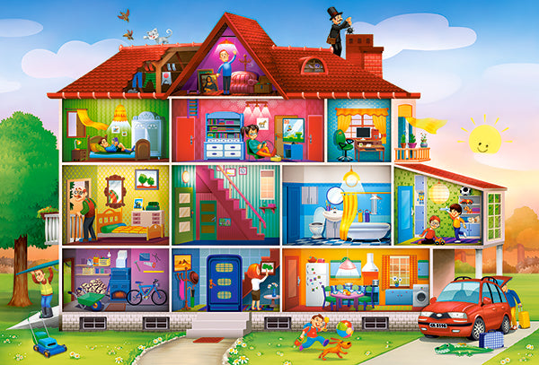 KIDEK pussel - House Life, 40-bitar