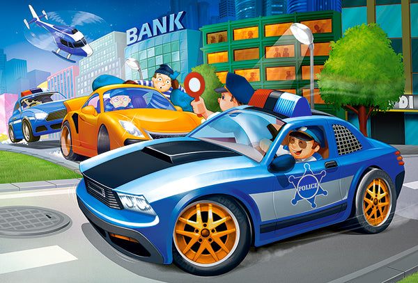 KIDEK pussel - Police Chase, 40-bitar