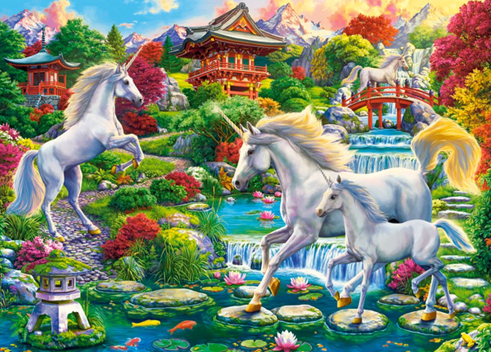 KIDEK pussel - Unicorn Garden, 260-bitar
