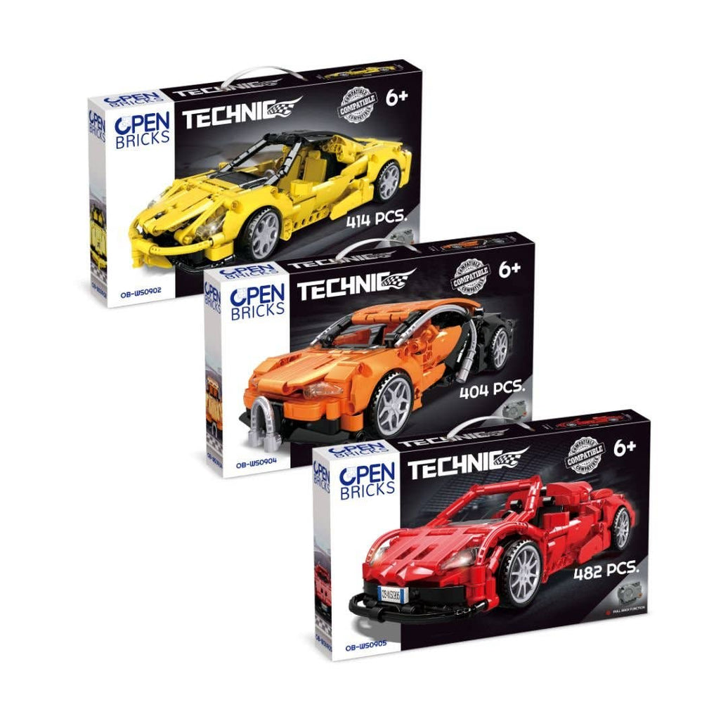 ÖPPNA TEGELSTENAR - VIP-garage (3 sportbilar med klämma)