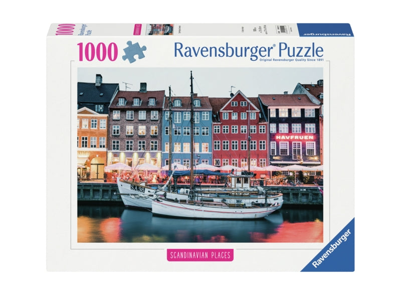Ravensburger pussel - Scandinavian Copenhagen Denmark 1000 bitar