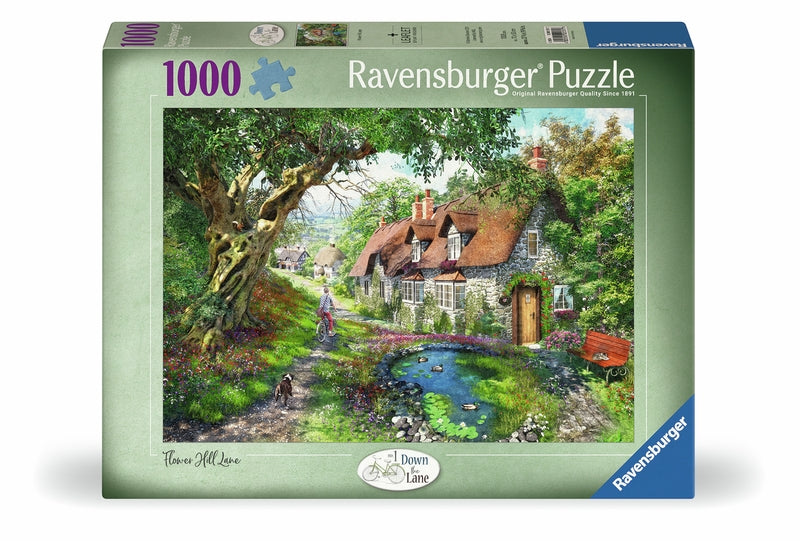 Ravensburger pussel - Flower Hill Lane 1000 bitar