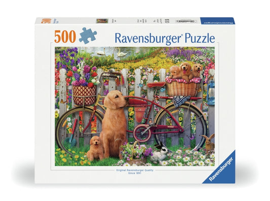 Cute Dogs In The Garden 500p