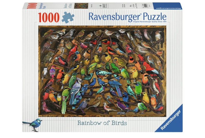 Ravensburger pussel - Rainbow of Birds 1000 bitar